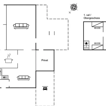 בית נופש Huno - 2km From The Sea By Interhome